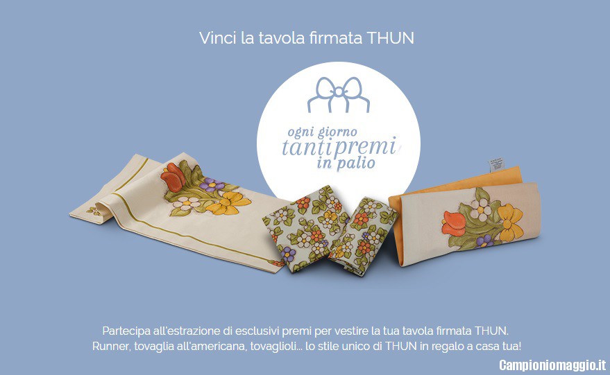 A Tavola con THUN: nuova edizione 2017! | CampioniOmaggio ...
